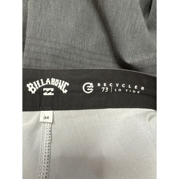 NWT Men’s Billabong Low Tide Board Shorts 34 Mid Length Gray Shorts With Pockets - Picture 4 of 6